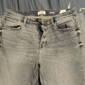 Kensie Vintage Women's Slim Straight Grayish Blue Jeans